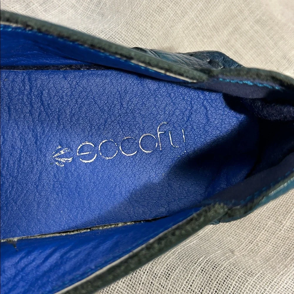 NWOT Eocofu leather flower slide in shoes